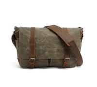 Sac en toile pour appareil photo, bandoulière rétro pour objectifs et accessoires, plusieurs compartiments, pour photographe extérieur et urbain (vert)