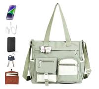 Sac En Toile Pour Étudiants Multi-Poches Grande Capacité Imperméable En | Sacs Cabas Pour Ordinateur Portable Travail École Pour Garçons Filles Ados Étudiants