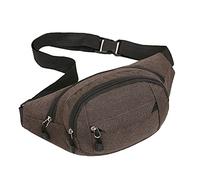 Sac en toile pour téléphone portable, ceinture de course à pied, multifonctionnel, pour homme, sac de taille des années 90, grande taille, marron, Taille unique