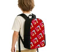 Sac Enfant Fille - Sac À Dos Élégant pour Enfants avec Motif Glace Idéal pour L'École Les Voyages Et Le Quotidien Léger Et Résistant Il Convient Aux Garçons Et Aux Filles (Red 42CmX29CmX16Cm)