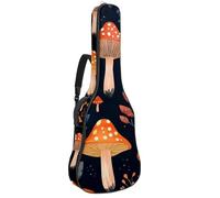 Sac esthétique pour guitare acoustique avec bandoulière réglable et crochet arrière, convient pour guitares électriques, basses, guitares classiques, ukulélé, motif champignon coloré de 274 à 106,7