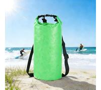 Sac étanche flottant et léger de 25 l pour kayak, bateau, pêche, natation et camping avec étui étanche pour téléphone - Vert