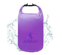 Sac Étanche Imperméable Léger 2L 5L 10L 20L 40L 70L Gardez l'équipement propre et sec,Sac Sec Petit Grand pour Kayak,Plage,Rafting,Randonnée,Natation,Camping,Canoe,Ski,Planche à neige (Violet, 5L)