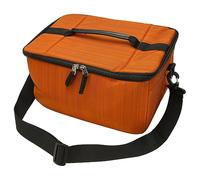 Sac étanche pour Appareil Photo, Orange, Grande capacité, 6 Séparateurs Intérieurs, Sangle élargie, Peut Contenir 2 Appareils Photo, 6 Objectifs, adapté aux Drones et Plus Encore
