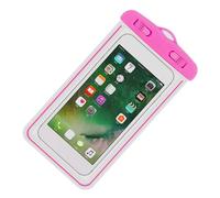 Sac étanche pour Téléphone Portable, Sac étanche Compact et Portable de 20 Cm de Long pour la Natation et la Plongée (Rose Rouge)