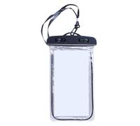 Sac étanche pour téléphone portable - Transparent - Avec cordon tour de cou - Pour extérieur, croisière, piscine, vacances, natation, kayak, camping, randonnée, été, pêche, Noir , Siehe Beschreibung