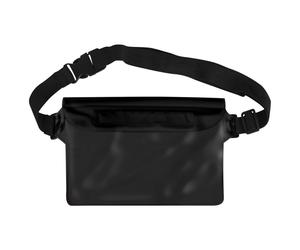 Sac Étanche Universel Étui Ceinture / Bandoulière Sangle Réglable Tactile Noir