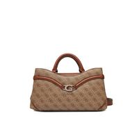 GUESS Sac à main brun clair marron pour femme - Dea Girlfriend Satchel Latte Logo 325012