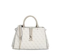 GUESS Femme Zamira Luxury Satchel Cartable, Logo Taupe foncé, Taille Unique