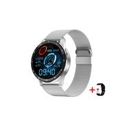 (sac filet argent1) X7 Montre connectée avec casque TWS 2 en 1 sans fil Bluetooth Double connexion casque Montre
