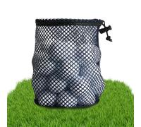 Sac filet de golf, sac à balle en filet de golf, sacs de golf légers avec cordon coulissant | Sac à billes noir, sac pour