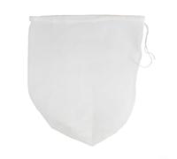 Sac filtrant en maille de nylon avec cordon de serrage pour aquarium et étang, maille 100-300, blanc, 30 x 45 cm (200 mesh)