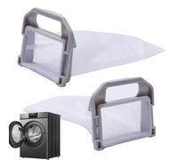 Sac filtrant lave-linge 2 filets filtrants réutilisables et lavables | Collecteur de poils d'animaux de lessive Attrape-poils de lave-linge, pièges à résidus réutilisables