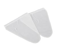 Sac Filtrant，Lot de 2 sacs à lait de noix bio lavables en forme de V pour jus de lait de noix bio jus de légumes，etamine pour confiture，cheese cloth