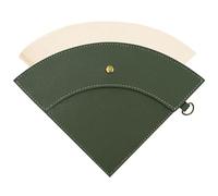 Sac filtre à café conique en papier - Récipient de rangement pour filtre à café - En cuir synthétique - Réutilisable et étanche - Avec crochet - Pour camping, voyage en plein air