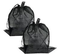 Sac Filtre Pour Pompe À Eau, Sac Maille Filtre Anti-Colmatage pour Pompe d'Étang, Protection Élastique Étanche pour Filtration d'Aquarium en Extérieur Jardin