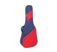 Sac for guitare acoustique, housse de protection épaisse 41 pouces for chansons folkloriques et Piano(Blue with red)