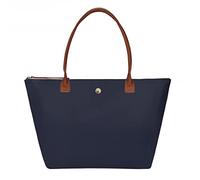 Sac fourre-tout à bandoulière pour femme, sac à main GM Likkie en nylon avec poignée sur le dessus, sac à main pliable, bleu marine