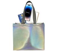 Sac Fourre-tout À Hologramme - Sac À Main D'épaule Réfléchissant, Stockage Irisé De L'acheteur | À Paillettes Élégant, Cadre De Sacoche Moderne, Enveloppement De À Main Brillant, Saut À Conten