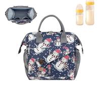 Sac fourre-tout à langer - Sac imperméable de grande capacité | Sac pour maman avec compartiments multiples | Pour maternelle, maison, voyage et camping, Bonhomme de neige, riferimento alla
