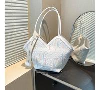 Sac fourre-tout à l'épaule de grande capacité de couleur unie pour femmes avec foulard, convient pour le shopping, le portefeuille, les jeunes femmes, les étudiantes, les jeunes mariées, les dames de 