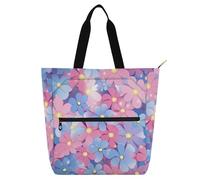 Sac fourre-tout à livres pour enfants, garçons et filles, fête des parents, belles fleurs roses violettes, sac à main réutilisable pour l'école, le shopping, la plage, arc-en-ciel