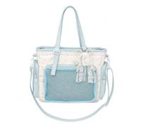 Sac fourre-tout à motif étoile pour femmes, grande capacité, affichage de pin, sac à main multipoches avec dentelle, en bandoulière pour les courses quotidiennes, rendez-vous,usage quotidien