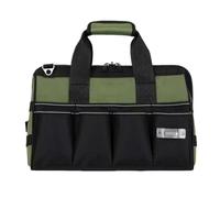 Sac fourre-Tout à Outils - Sac à bandoulière à Outils 36 cm | Grands Sacs à Outil en Tissu Oxford | Sacs Utilitaires d'atelier, Compagnon de Voyage et de Travail Pratique | Vert armée, Design spacieu