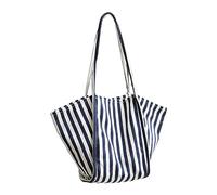 Sac fourre-tout artistique en toile, décontracté, unique, minimaliste, rayé, pour un usage quotidien et un événement culturel, décontracté et fourre-tout tendance, polyvalent, minimaliste, sac à main