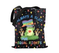 Sac fourre-tout avec drapeau arc-en-ciel Always A Slut For Equal Rights - Cadeau LGBTQ Pride, Sac fourre-tout Slut Equal Rights