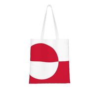 Sac fourre-tout avec drapeau du Groenland en toile légère, double poignée, sac fourre-tout élégant pour femme, parfait pour le shopping, le travail et le transport quotidien.