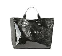 Sac fourre-tout avec imprimé lettres - Sac fourre-tout pour femme, sac shopping | Grand sac à poignées en papier, sacs de voyage, de plage, d'anniversaire de mariage pour la sœur du prof, noir