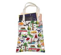 Sac fourre-tout California Golden State Vacation Lover réutilisable Sac de courses CA Cadeau de voyage pour meilleure amie, maman, papa, Californie., 35cm ( 13.78 inch ) * 38 cm ( 14.96 inch)