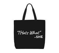 Sac Fourre-Tout C'Est Ce Qu'Elle A Dit Sac À Provisions Pliable De Grande Capacité Sacs En Toile Pour Femmes, Pour Shopping, Burea, Tous Les Jours, Voyage