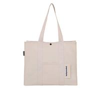 Sac fourre-tout classique en toile tendance pour femme Sac à main décontracté en toile Sac à bandoulière pour femme Fermeture éclair Portefeuille Pochette, blanc, Taille unique