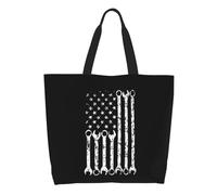 Sac Fourre-Tout Clé À Molette Américaine Pour Mécanicien Sac De Shopping De Grande Capacité Lavables Sacs À Main, Pour Tous Les Jours, Shopping, Femmes, 50x40cm