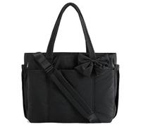Sac fourre-tout Crush Bow pour femme, sac fourre-tout avec nœud écrasé, sac à main élégant, sac fourre-tout léger avec nœud écrasé pour femme, pour les trajets quotidiens, le shopping, les voyages (1)