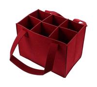 Sac fourre-tout de bouteille de vin - Transporteur de vin multi-bouteilles, support de bouteille d'alcool protecteur | Sac de rangement à vin portable avec six compartiments de bouteille, pointes de v