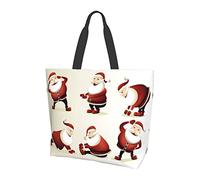 Sac fourre-tout de gymnastique du Père Noël pour femme, sacs fourre-tout pour femme, sac fourre-tout étanche pour professeur, salle de sport, travail, école avec poche intérieure