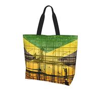 Sac fourre-tout de la fête du travail de la Jamaïque pour femmes, sacs fourre-tout pour femmes, sac fourre-tout étanche pour professeur, salle de sport, travail, école avec poche intérieure