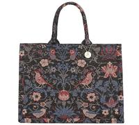 Sac fourre-tout de luxe pour femme en coton et lin - Grande capacité - Portable - Pour voyage, plage, vacances, shopping, C_black