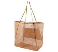 Sac Fourre-Tout De Plage en Filet Grande Capacité, Pliable, avec Une Poche