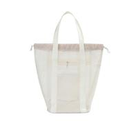 Sac fourre-tout de plage | Sac de rangement de courses de plage pour femme | Spacieux accessoires de gym, voyage, piscine pour sorties, piscine, détente au bord de la piscine, Couleur crème., Refer to