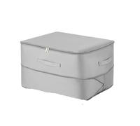 Sac fourre-tout de rangement compact et, organiseur rectangulaire en tissu robuste polyvalent for couettes, vêtements couvertures Organisateurs de Voyage(1pc Gray-L)