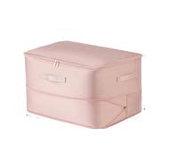 Sac fourre-tout de rangement compact et, organiseur rectangulaire en tissu robuste polyvalent for couettes, vêtements couvertures Organisateurs de Voyage(1pc Pink-L)
