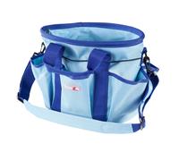 Sac fourre-tout de toilettage HORZE pour chevaux et chiens avec bandouli re et 6 poches pour fournitures 12 x 8 x 9 - Bleu clair - Taille unique
