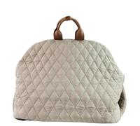 Sac fourre-Tout de Transport décontracté for Animaux de Compagnie, Nouveau Style, avec siège rehausseur, Transporteur de Voyage de Luxe for Chien et Chat(Beige)