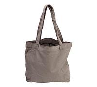 Sac fourre-tout de transport pour tapis de yoga, sac de rangement portable en toile, sac à bandoulière à 2 couches avec fermeture éclair (Gris)
