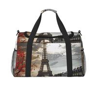 Sac fourre-tout de voyage avec impression de constellation de pizzas, 50 x 33 x 26 cm, pliable avec sangle d'épaule et double poignées pour les voyages de w nd, la gym, les voyages d'affaires et