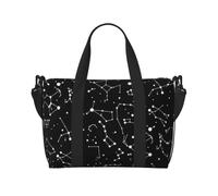 Sac fourre-tout de voyage imperméable à imprimé constellation de divination étoilée, sac de voyage pour la salle de sport pendant la nuit